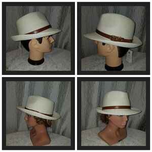 TIALARTS Panama Beach Sun hat for UNIS UPF 50 Straw UNISEX Belt Buckle